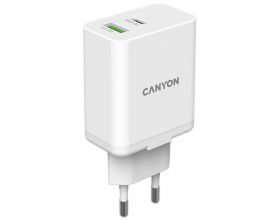 Сетевое зарядное устройство USB Canyon H-20W03 (белый)