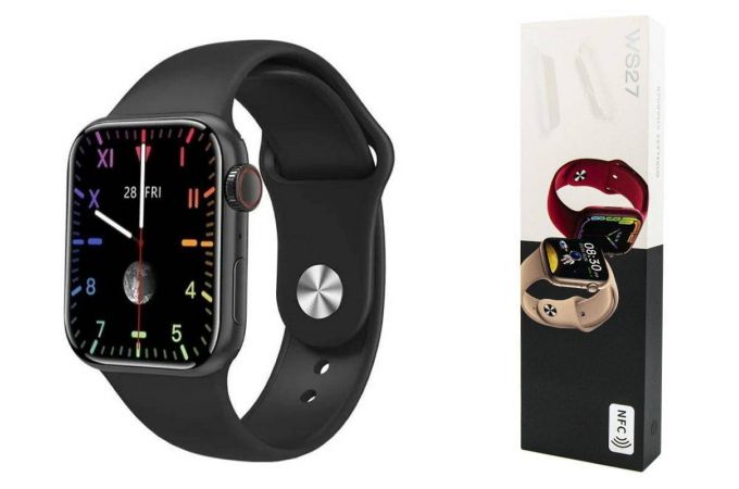 Смарт часы WS27 45 mm черные