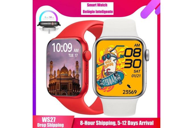 Смарт часы WS27 45 mm черные