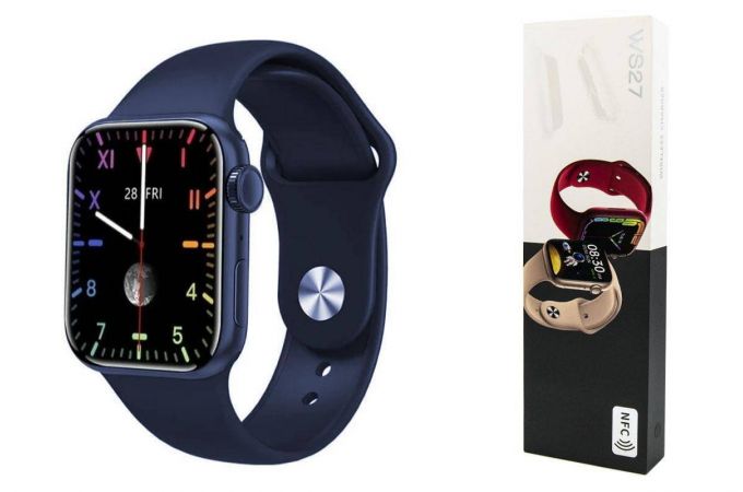 Смарт часы WS27 45 mm темно-синие