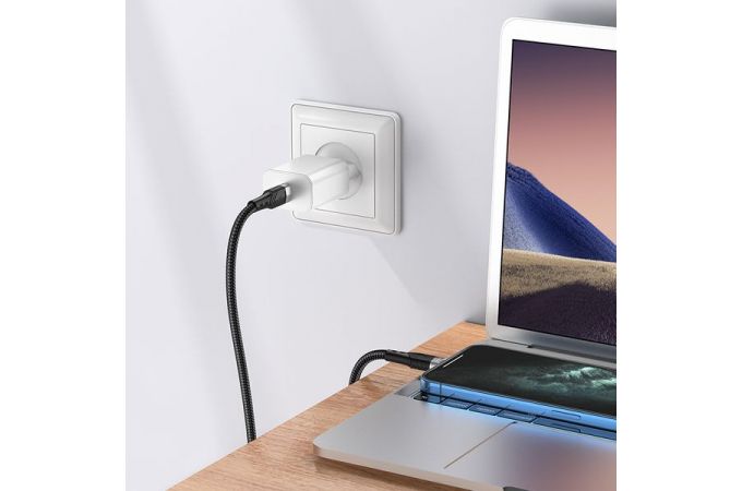 Кабель USB Type-C - Lightning BOROFONE BU35 PD (черный)