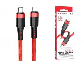 Кабель USB Type-C - Lightning BOROFONE BU35 PD (красный)