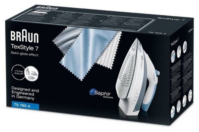 Утюг BRAUN TS 765EA 2400 Вт, автоотключение,подошва Eloxal