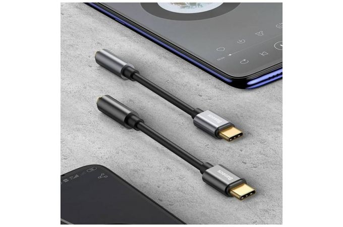 Переходник/адаптер Baseus Type-C Male to 3.5mm Female L54 (чёрный)