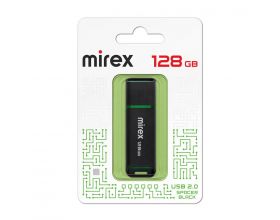 Флешка USB 2.0 Mirex SPACER BLACK 128GB (ecopack)