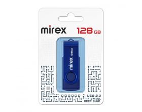 Флешка USB 2.0 Mirex SWIVEL DEEP BLUE 128GB  (ecopack)