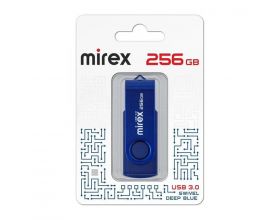 Флешка USB 3.0 Mirex SWIVEL DEEP BLUE 256GB  (ecopack)