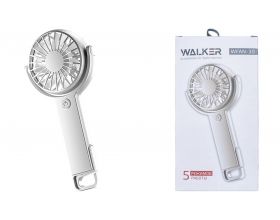 Вентилятор WALKER WFAN-30, поворотный, с крючком-подставкой, белый