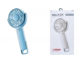 Вентилятор WALKER WFAN-30, поворотный, с крючком-подставкой, синий