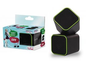 Акустическая система 2.0 Smartbuy CUTE, мощность 6Вт, USB SBA-2580 (черно-зеленый)