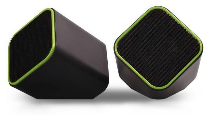 Акустическая система 2.0 Smartbuy CUTE, мощность 6Вт, USB SBA-2580 (черно-зеленый)