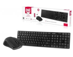 Комплект клавиатура+мышь беспроводной Smartbuy ONE 229352AG  (SBC-229352AG-K) (черный)