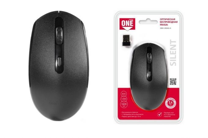 Мышь беспроводная Smartbuy ONE 280AG (SBM-280AG-K) (черный)