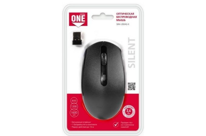 Мышь беспроводная Smartbuy ONE 280AG (SBM-280AG-K) (черный)