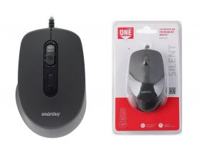 Мышь проводная Smartbuy ONE 265-K беззвучная, (SBM-265-K) (черный)