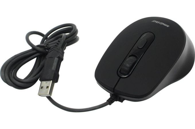 Мышь проводная Smartbuy ONE 265-K беззвучная, (SBM-265-K) (черный)