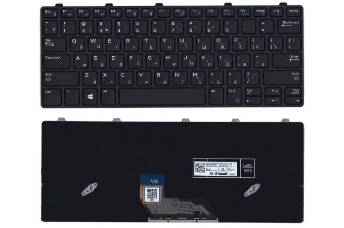 Клавиатура для ноутбука Dell Latitude 13 3380 3180 черная