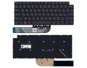Клавиатура для ноутбука Dell Latitude 3301 черная без рамки