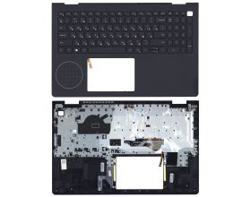 Клавиатура для ноутбука Dell Vostro 3515-5456 черная с подсветкой топ-панель