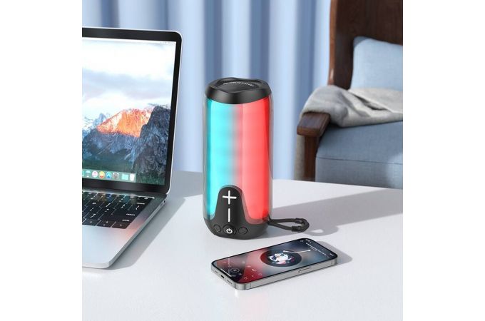 Портативная беспроводная колонка BOROFONE BR33 Pulse color sports (серый)