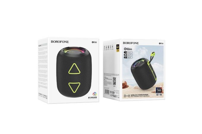 Портативная беспроводная колонка BOROFONE BR36 Lucy sports (черный)