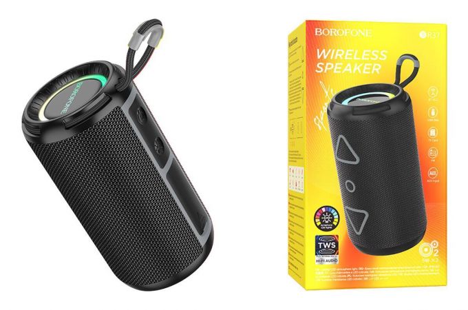 Портативная беспроводная колонка BOROFONE BR37 Noble sports (черный)