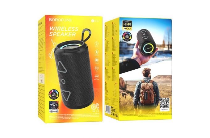 Портативная беспроводная колонка BOROFONE BR37 Noble sports (черный)