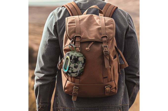 Портативная беспроводная колонка BOROFONE BR39 Kaya sports (зелёный камуфляж)