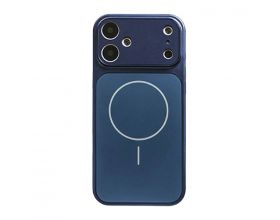 Чехол для iPhone 17 (6,3) пластиковый с защитой камер и MagSafe (темно-синий) YH Original design