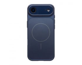 Чехол для iPhone 17 Air (6,6) пластиковый с защитой камер и MagSafe (темно-синий) YH Original design