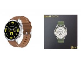 Смарт часы Smart Watch CLASSIC AMOLED GB4942.1 (серебро коричневый ремешок)