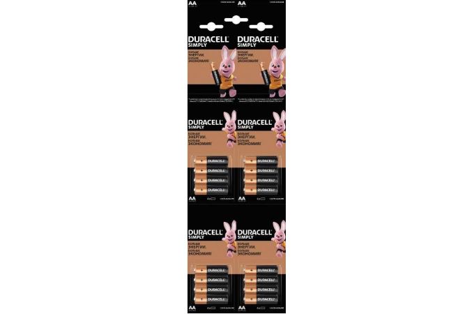 Батарейка алкалиновая Duracell LR6 BL16 АА блистер цена за 16 шт