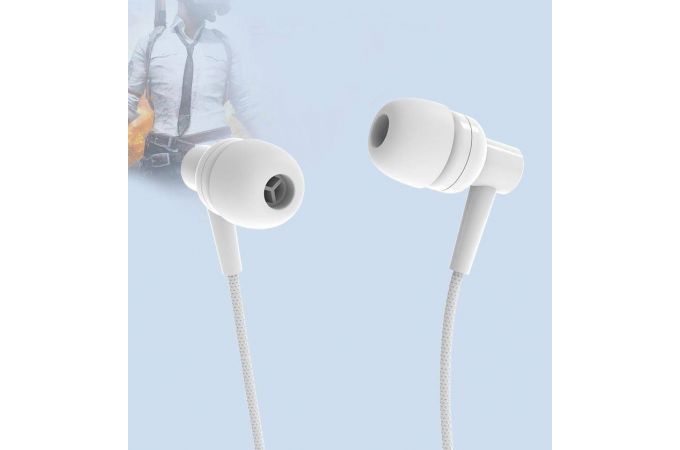 Наушники вакуумные проводные Орбита OT-ERG44 (белый)