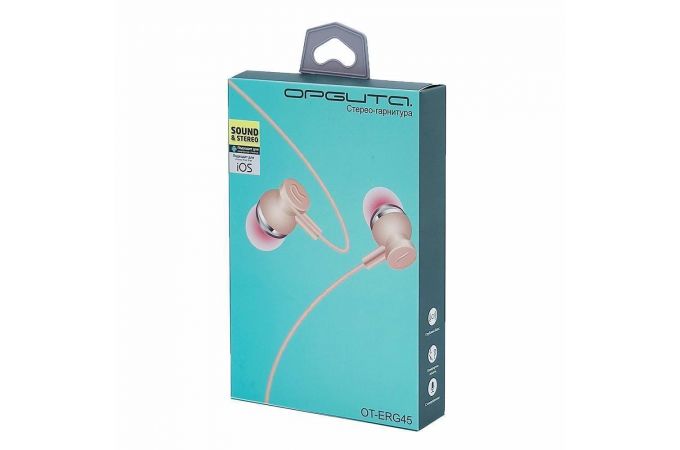 Наушники вакуумные проводные Орбита OT-ERG45 (синий)