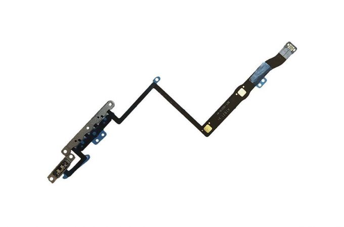 Шлейф для iPhone 11 Pro с кнопками громкости + переключатель + металлический держатель