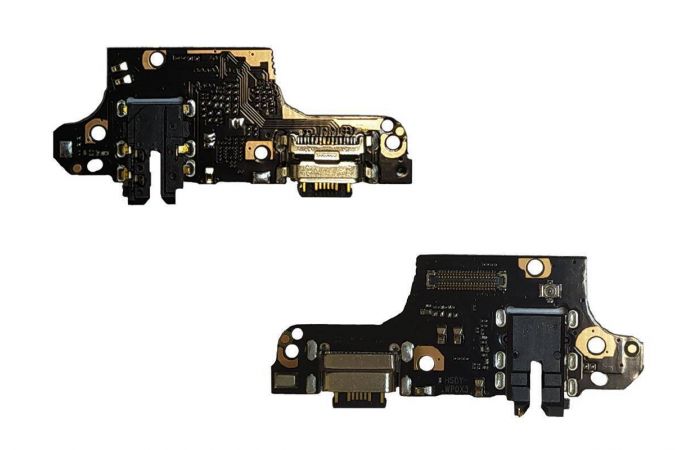 Шлейф для Xiaomi Poco X3 NFC/ X3 Pro с разъемом зарядки + разъем гарнитуры (плата)