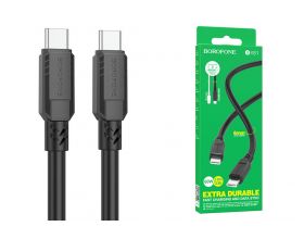 Кабель USB Type-C - USB Type-C BOROFONE BX81, PD60W (черный) 1м