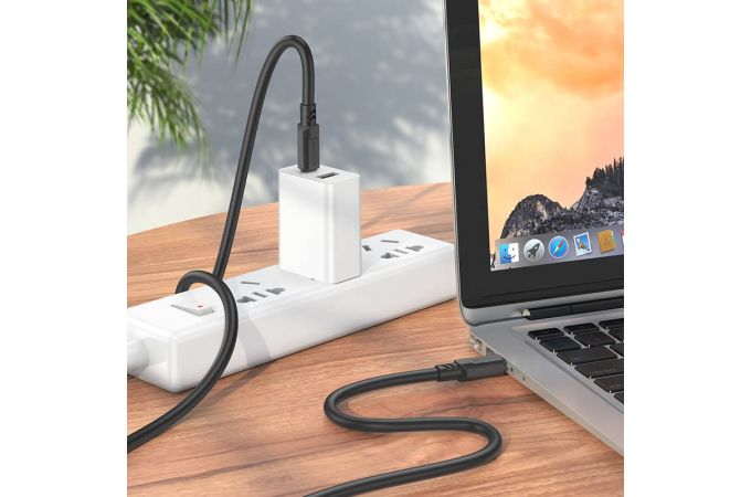 Кабель USB Type-C - USB Type-C BOROFONE BX81, PD60W (черный) 1м