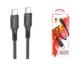 Кабель USB Type-C - USB Type-C BOROFONE BX80, PD60W (белый) 1м