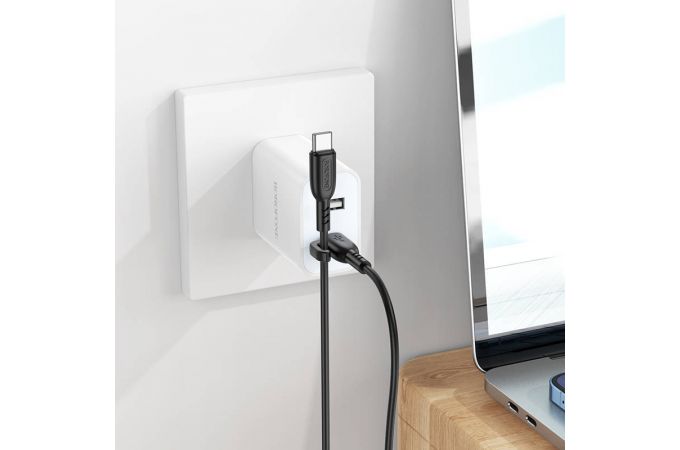 Кабель USB Type-C - USB Type-C BOROFONE BX91, PD60W (черный) 1м