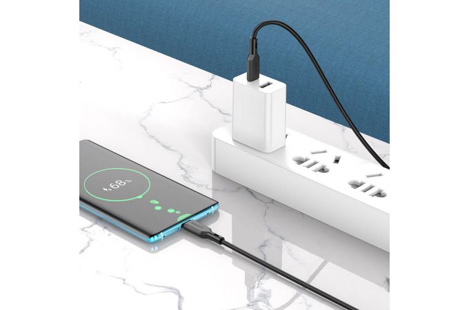 Кабель USB Type-C - USB Type-C BOROFONE BX70, PD60W (белый) 1м