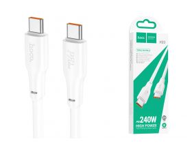 Кабель USB Type-C - USB Type-C HOCO X93 PD60W (белый) 1м