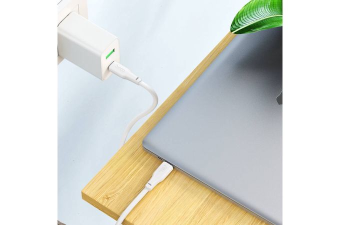 Кабель USB Type-C - USB Type-C HOCO X93 PD60W (белый) 1м