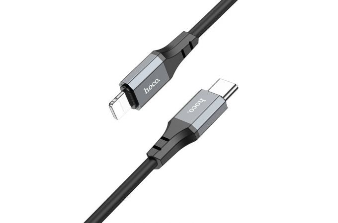 Кабель USB Type-C - Lightning HOCO X86 PD20W (черный) 1м (силиконовый)