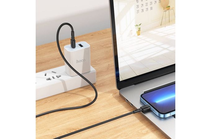 Кабель USB Type-C - Lightning HOCO X83 PD20W (белый) 1м