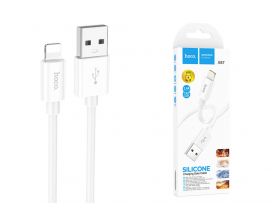 Кабель USB - Lightning HOCO X87, 2,4A (белый) 1м (силиконовый)