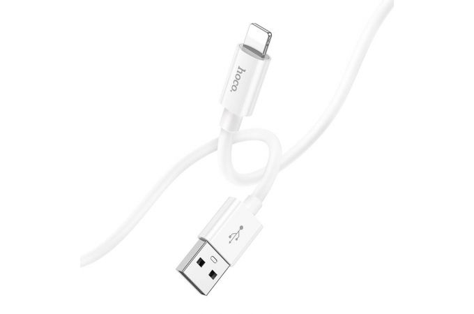 Кабель USB - Lightning HOCO X87, 2,4A (белый) 1м (силиконовый)