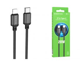 Кабель USB Type-C - Lightning BOROFONE BX87 (черный) 1м