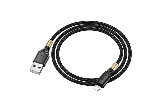 Кабель USB - Lightning BOROFONE BX92 2,4A (черный) 1м