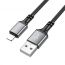 Кабель USB - Lightning BOROFONE BX83 2,4A (черный) 1м (силиконовый)